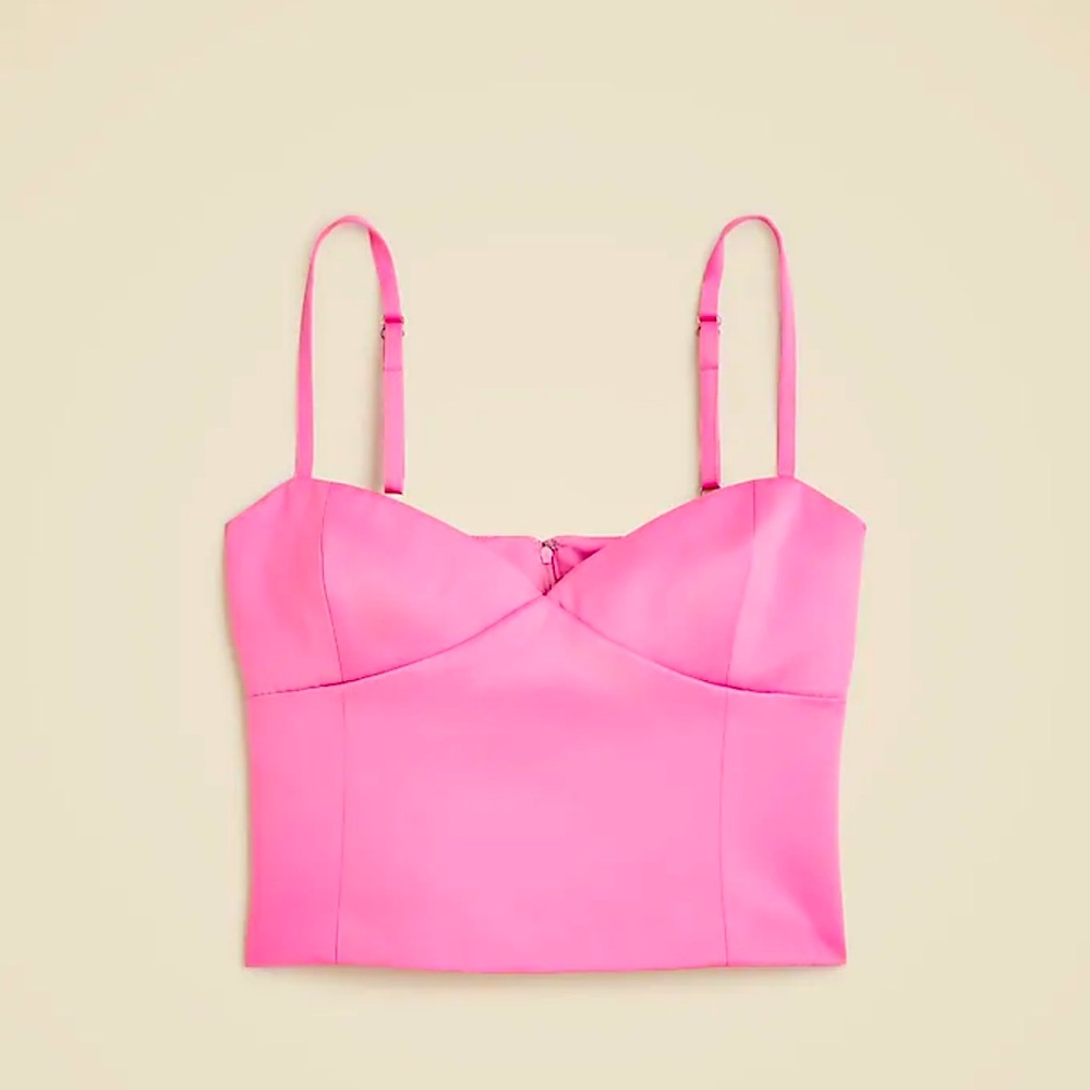 Christopher John Rogers Pink Fitted Bustier Camisole